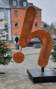 Une statue en acier corten pour décorer la ville de Hannut